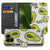 Fairphone 6 Bookcase Hoesje Avocado Singing Design In Groen Met 3 Pasjes Vakken voorkant binnenkant