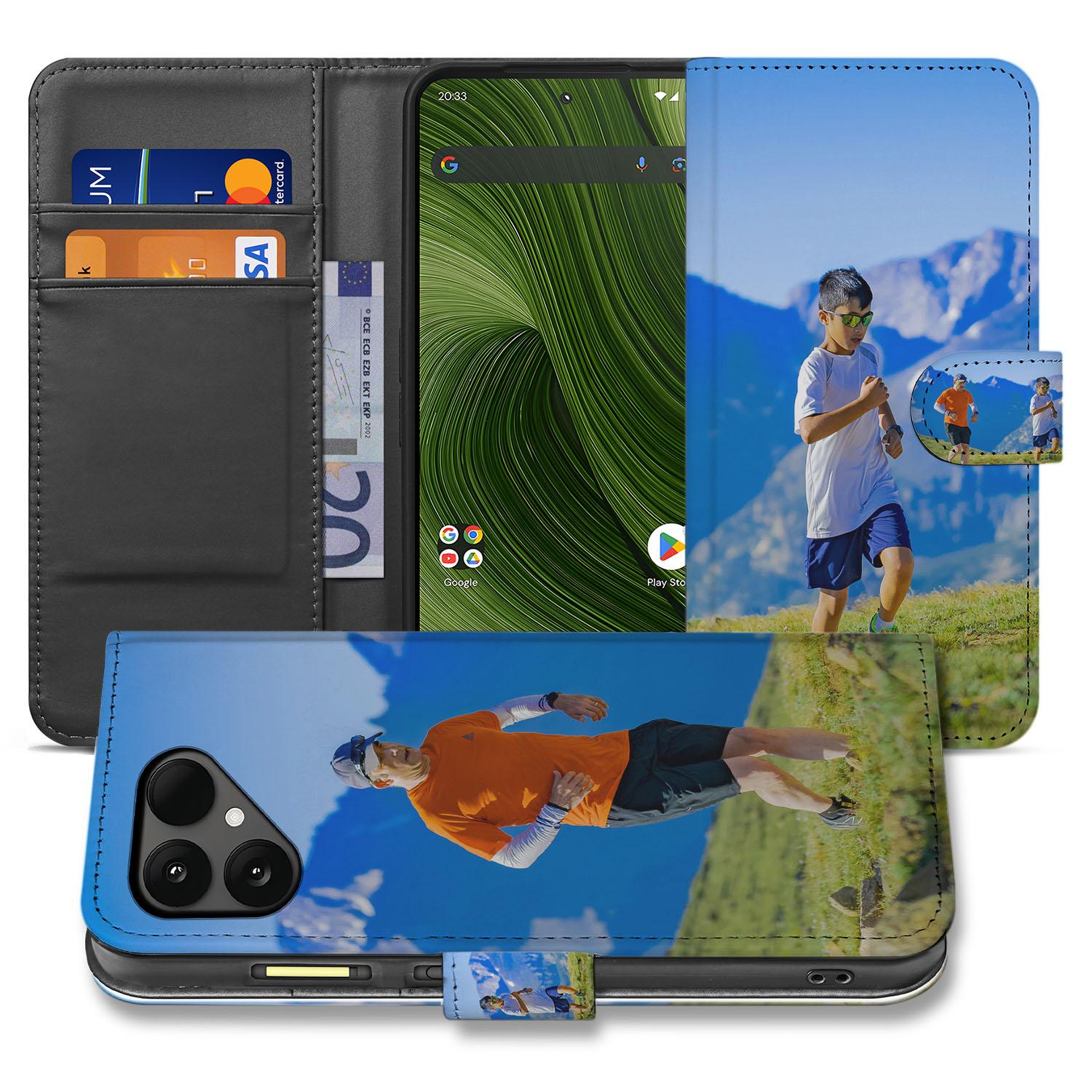 Fairphone 6 Bookcase Hoesje Maken met Foto design kind buiten aanzicht