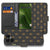 Fairphone 6 Franse Lelie Design in Bruin Goud Bookcase Hoesje voorkant achterkant