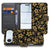 Apple iPhone Air Gouden BloemenBC Hoesje Voor iPhone Air Book Case Met Pasjesvak En Kunstleer Extra Bescherming voorkant