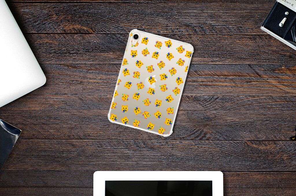 Hippe Hoes voor Apple iPad mini 6 (2021) Katten Emojis - B2C Telecom