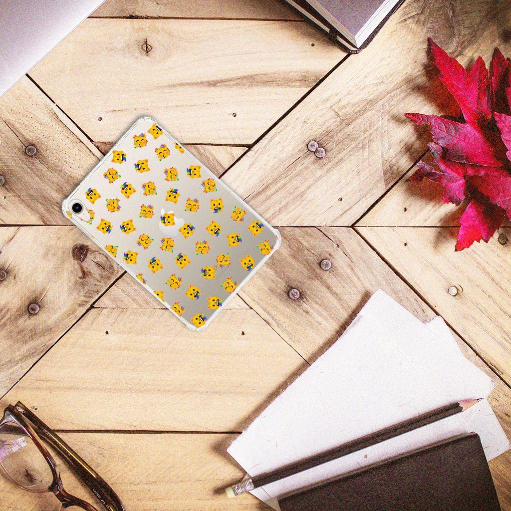 Hippe Hoes voor Apple iPad mini 6 (2021) Katten Emojis - B2C Telecom