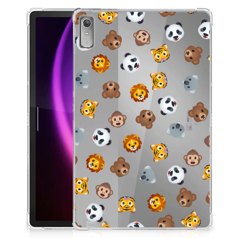 Lenovo Tab P11 Gen 2 Hippe Hoes Dieren Emojis achterkant