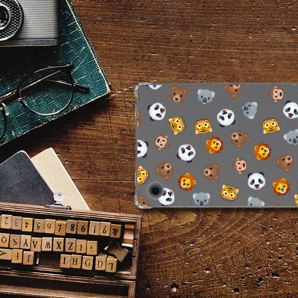 Hippe Hoes voor Samsung Galaxy Tab A9 Dieren Emojis