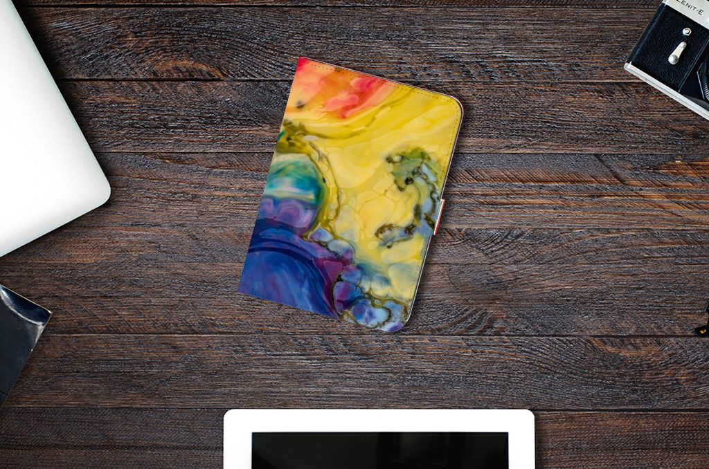 Hoes iPad Mini 6 (2021) Watercolor Dark