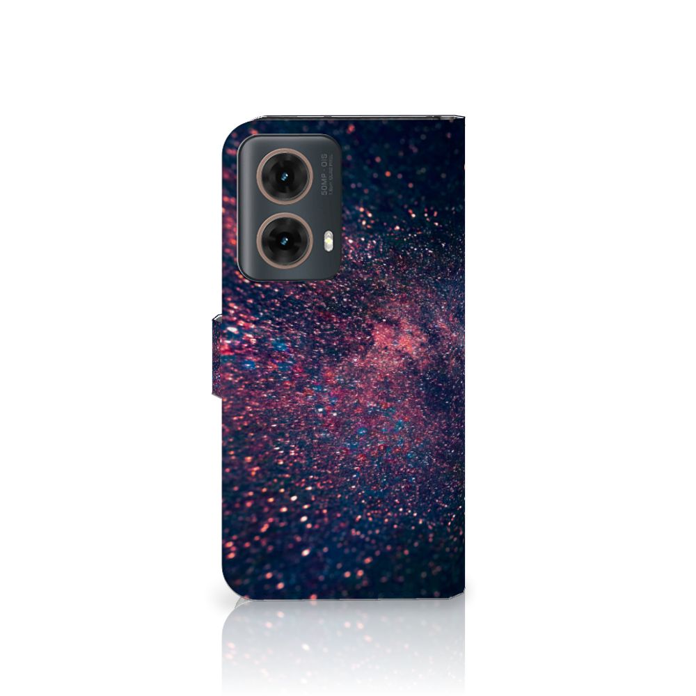 Hoesje Motorola Moto G85 Watercolor Tiger abstract design kleurrijke achtergrond