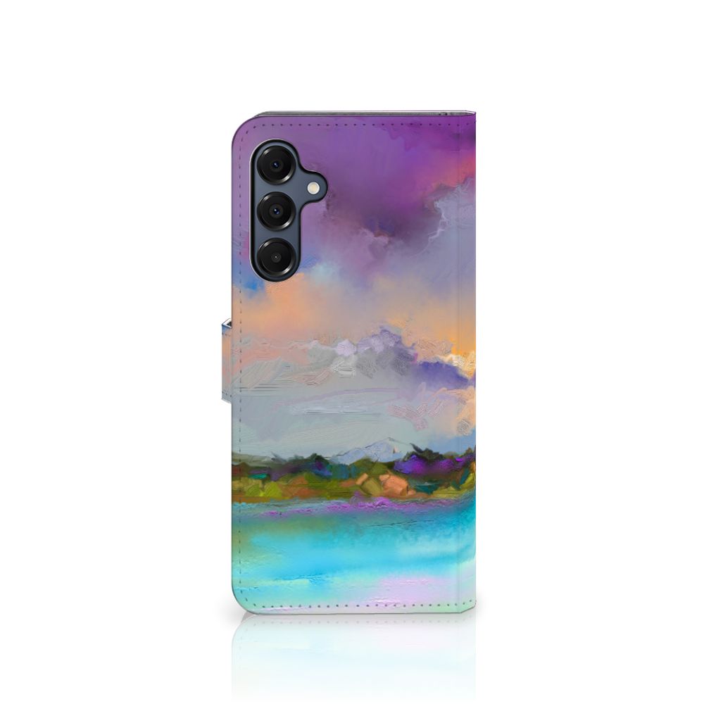 Hoesje Samsung Galaxy A16 4G/5G Boat artistiek design abstracte kleuren aanzicht