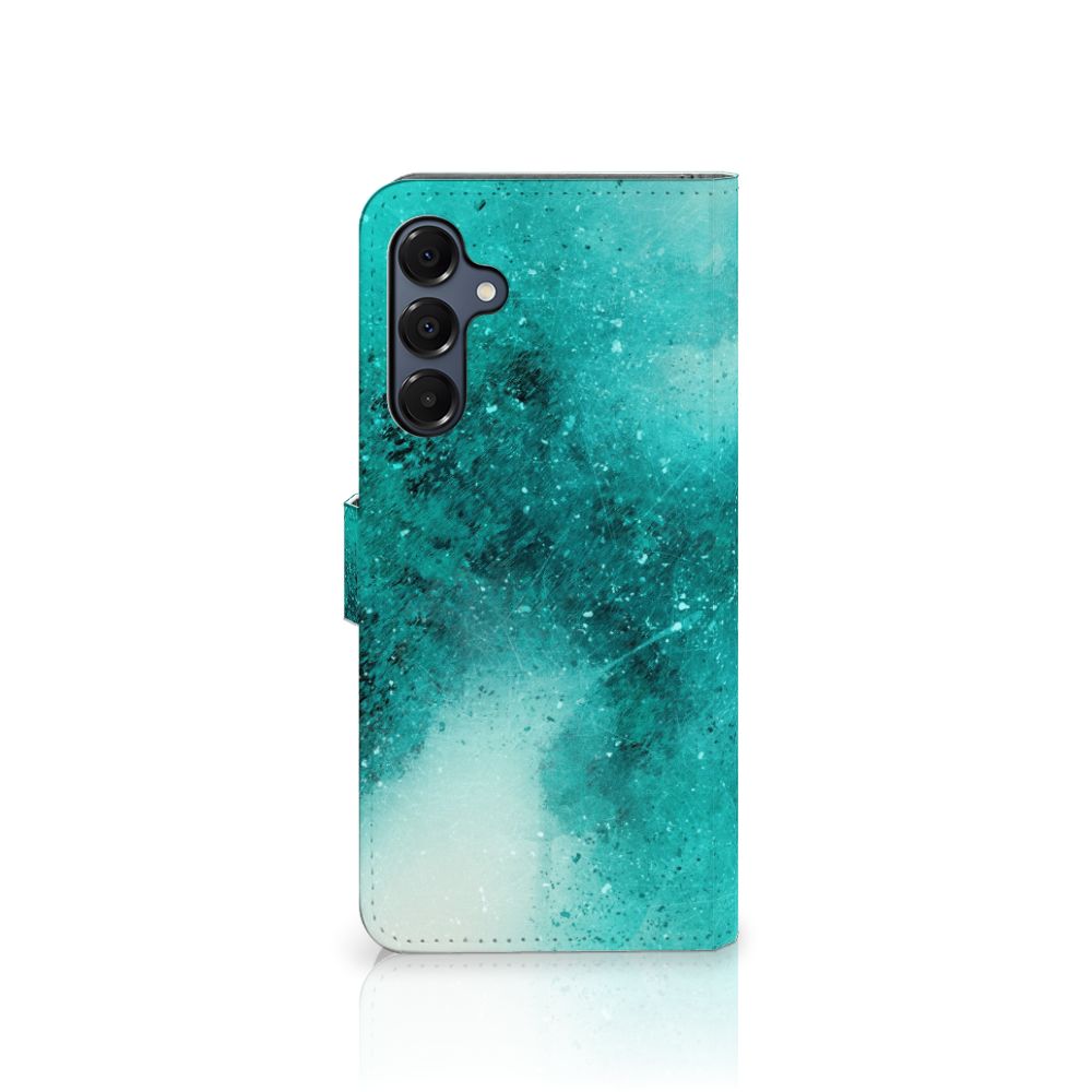 Samsung Galaxy A16 4G/5G Hoesje Painting Blue achterzijde