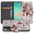 Samsung Galaxy A17 Hoesje Watercolor Flowers vooraanzicht met bloemenprint