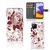 Hoesje Samsung Galaxy A22 4G M22 Watercolor Flowers boekhoesje bloemen elegant aanzicht
