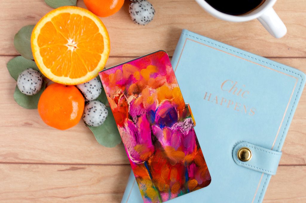 Hoesje Samsung Galaxy S24 Ultra Tulips met kleurrijk design, ideaal cadeau voor bescherming en gebruiksgemak đˇ.