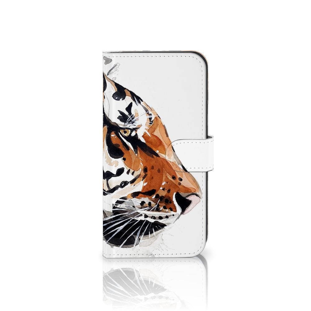 Samsung Galaxy S25 Plus hoesje Watercolor Tiger zijaanzicht