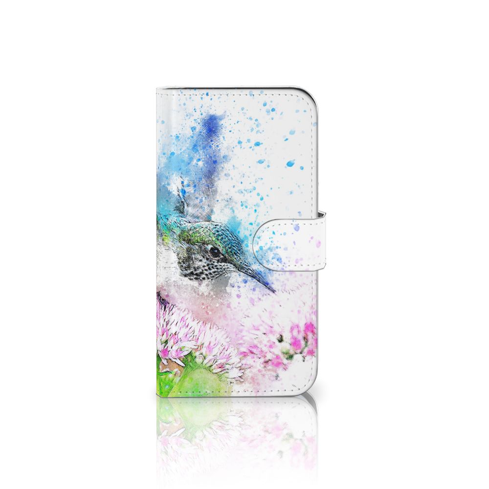 Samsung Galaxy S25 Hoesje Vogel kolibrie bloem aanzicht