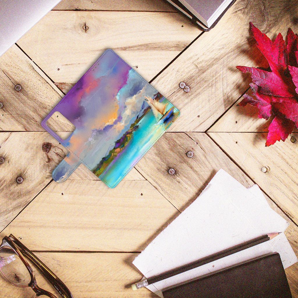 Hoesje Xiaomi Redmi Note 10 Pro Boat artistiek design abstract aanzicht