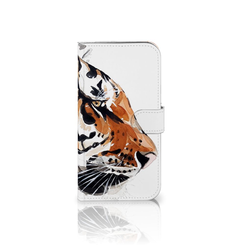 Hoesje iPhone 16 Plus Watercolor Tiger ontwerp tijger aanzicht