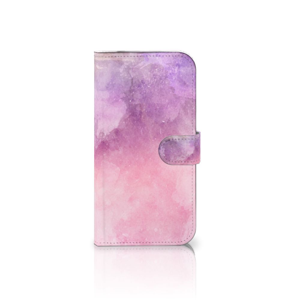 Hoesje iPhone 16 Pro Max Pink Purple Paint bookcase roze paarse verf aanzicht