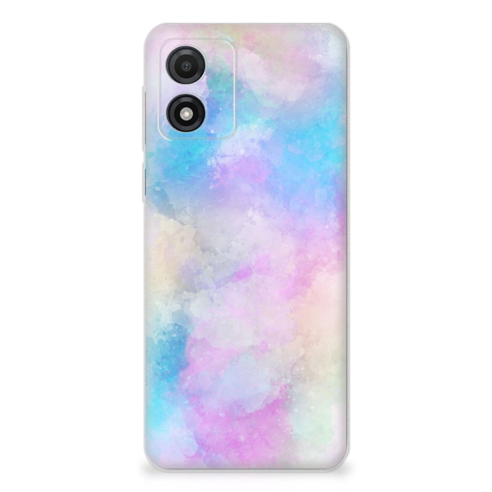 Hoesje maken Motorola Moto E13 Watercolor Light achterkant