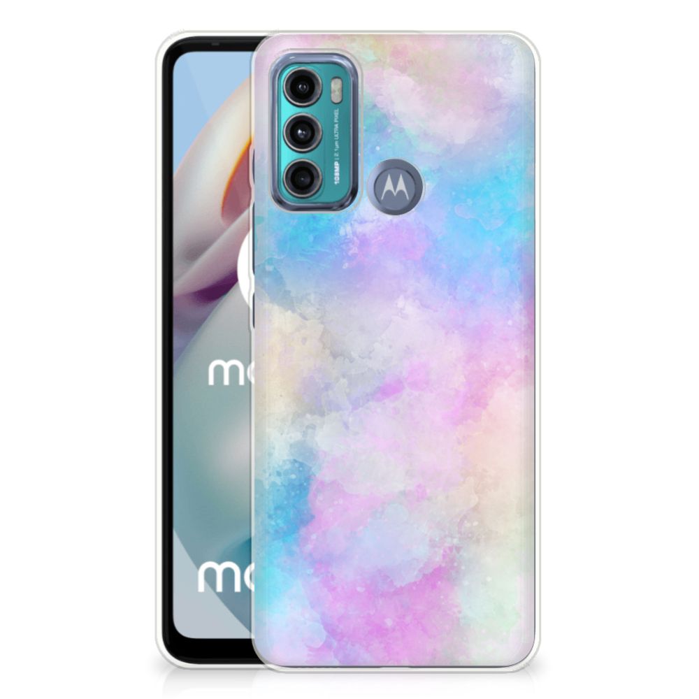 Hoesje maken Motorola Moto G60 Watercolor Light achterkant