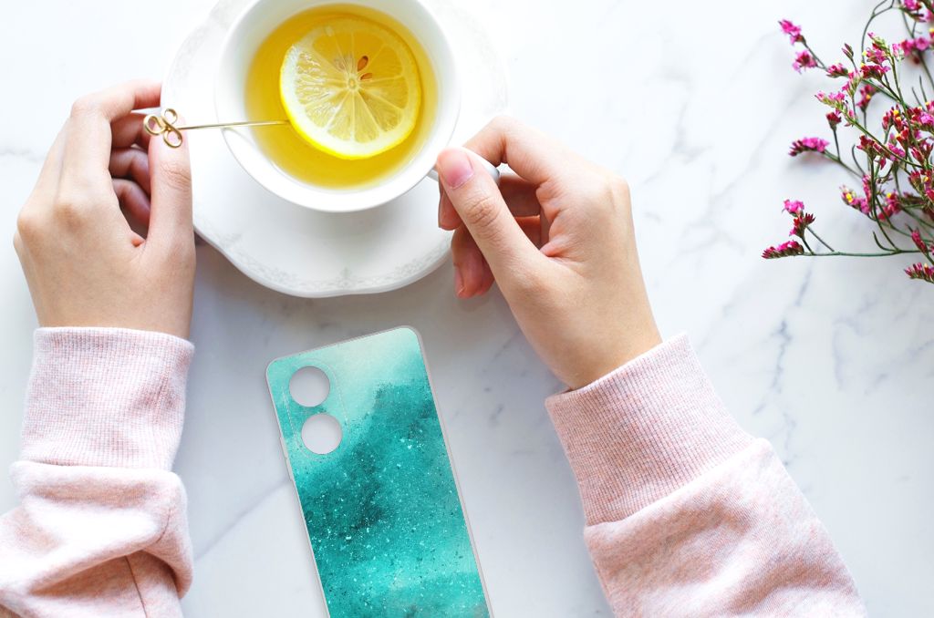 Hoesje maken OPPO A58 4G Painting Blue