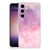 Samsung Galaxy S24 hoesje maken Pink Purple Paint achterkant zijkanten