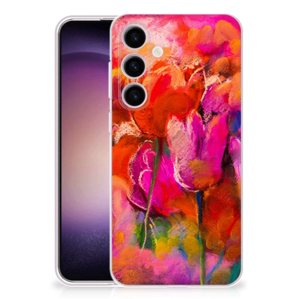 Hoesje maken Samsung Galaxy S24 Tulips B2C Telecom