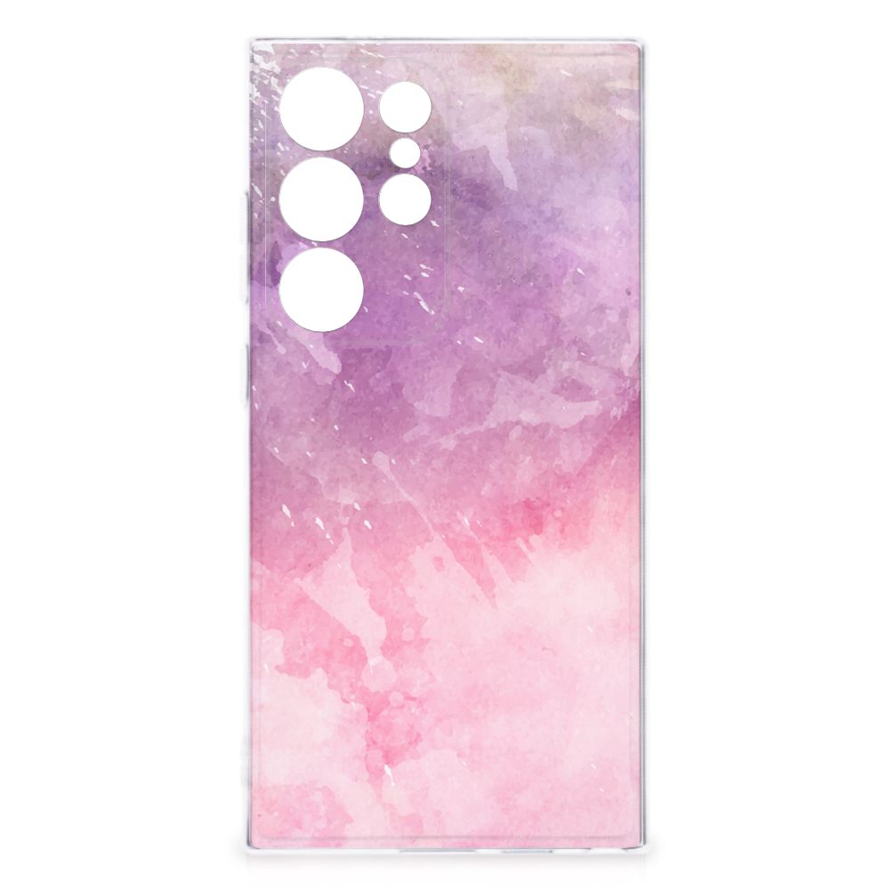 Hoesje maken Samsung Galaxy S24 Ultra Pink Purple Paint met schilderachtig ontwerp en bescherming.