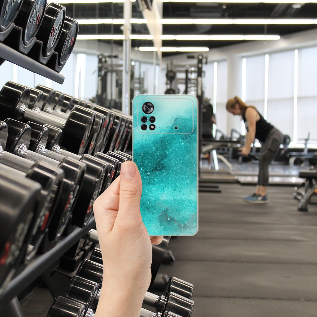 Hoesje maken Xiaomi Poco X4 Pro 5G Painting Blue