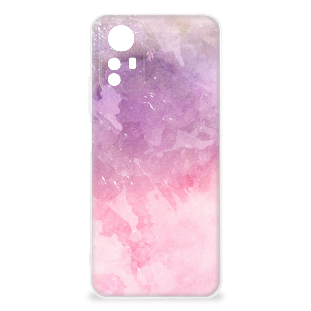 Hoesje maken Xiaomi Redmi Note 12S Pink Purple Paint design roze paars achterkant