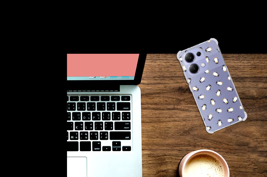 Hoesje maken Xiaomi Redmi Note 13 5G Vogel smartphone design bovenaanzicht