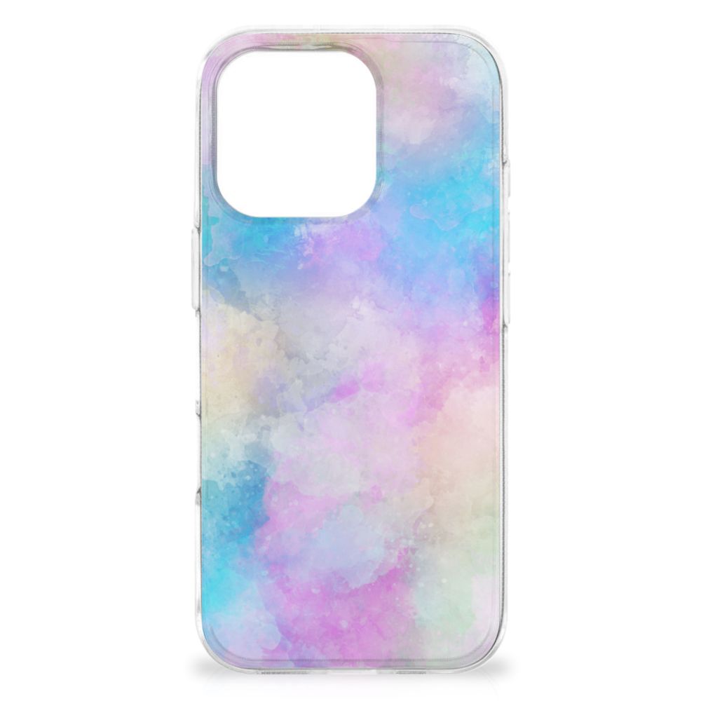 B2C Telecom Hoesje maken iPhone 16 Pro Max Watercolor Light achterkant