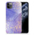 Hoesje maken voor Apple iPhone 11 Pro Max Watercolor Paars met goudkleurige spetters â¨