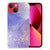 Hoesje maken voor Apple iPhone 13 Watercolor Paars met gouden spetters en pastel kleuren.