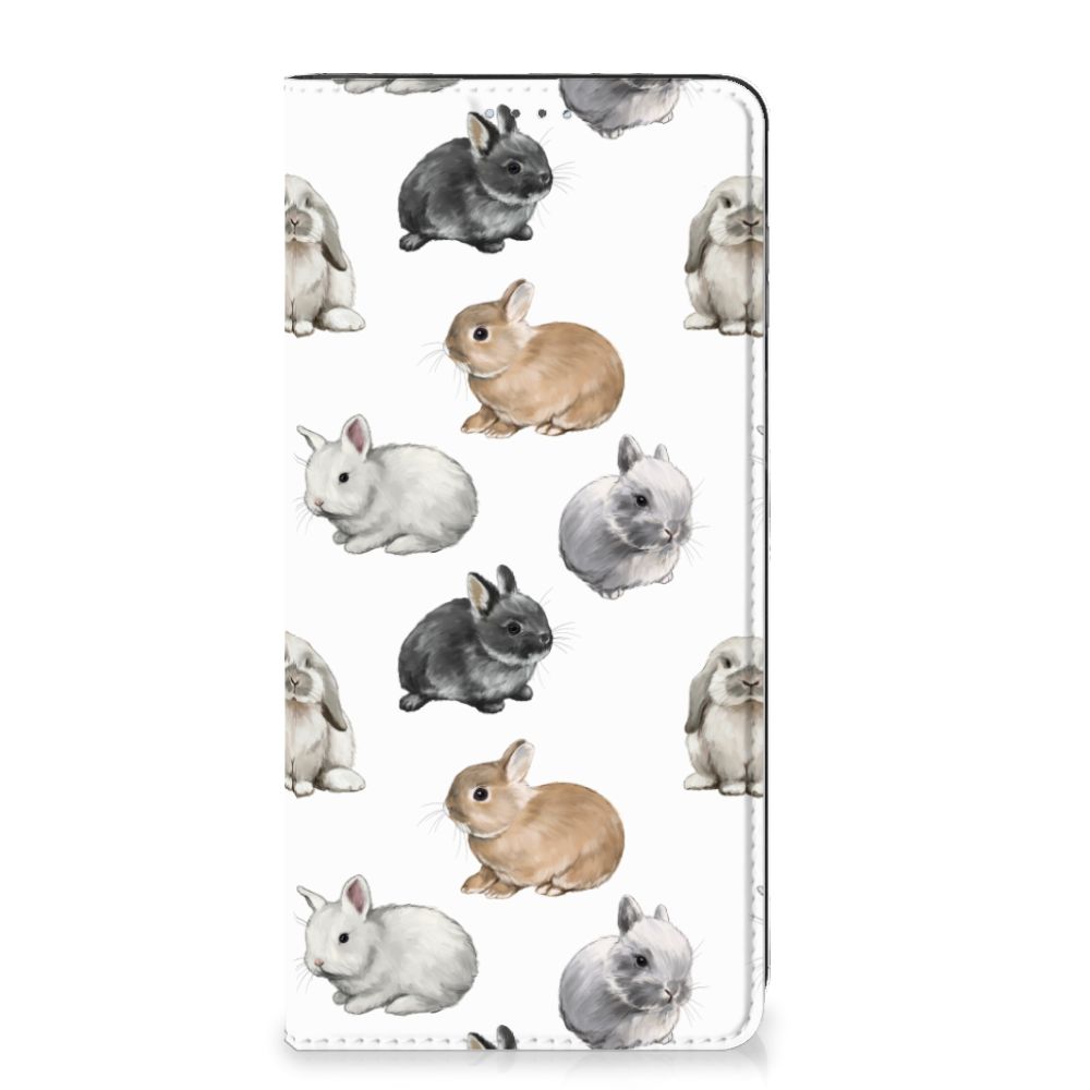 OPPO A17 Hoesje maken voor OPPO A17 Konijntjes design voorkant