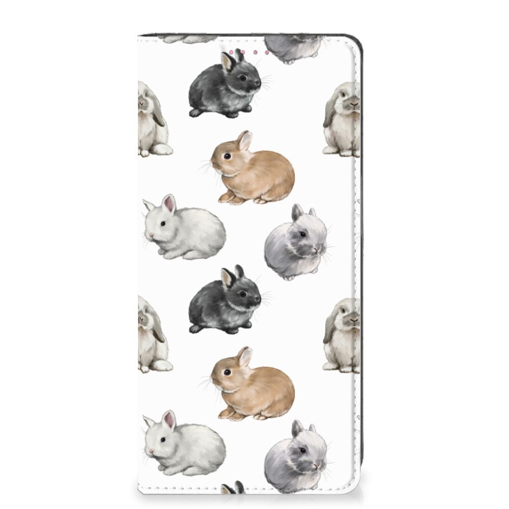 OPPO A54 5G A74 5G A93 5G Hoesje maken Konijntjes uitzicht
