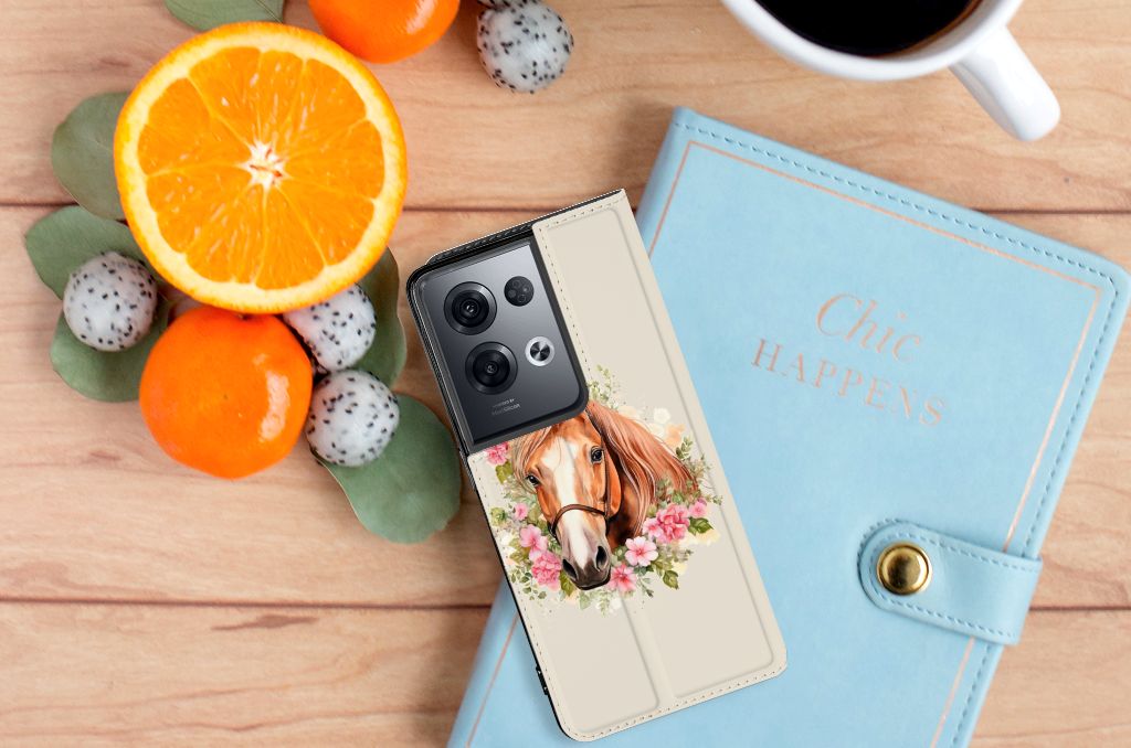 OPPO Reno8 Pro Hoesje maken voor OPPO Reno8 Pro Paard bovenzijde