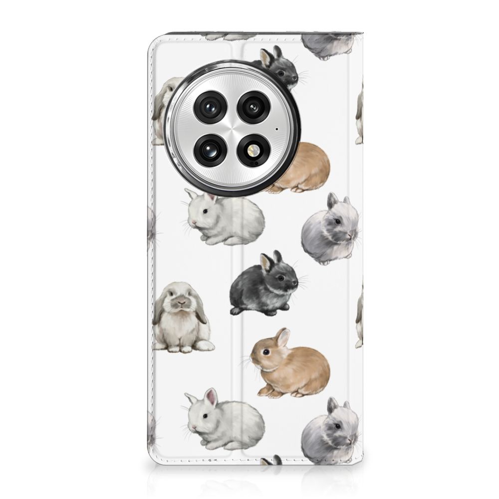 OnePlus 13 Hoesje maken voor OnePlus 13 Konijntjes design konijnen aanzicht
