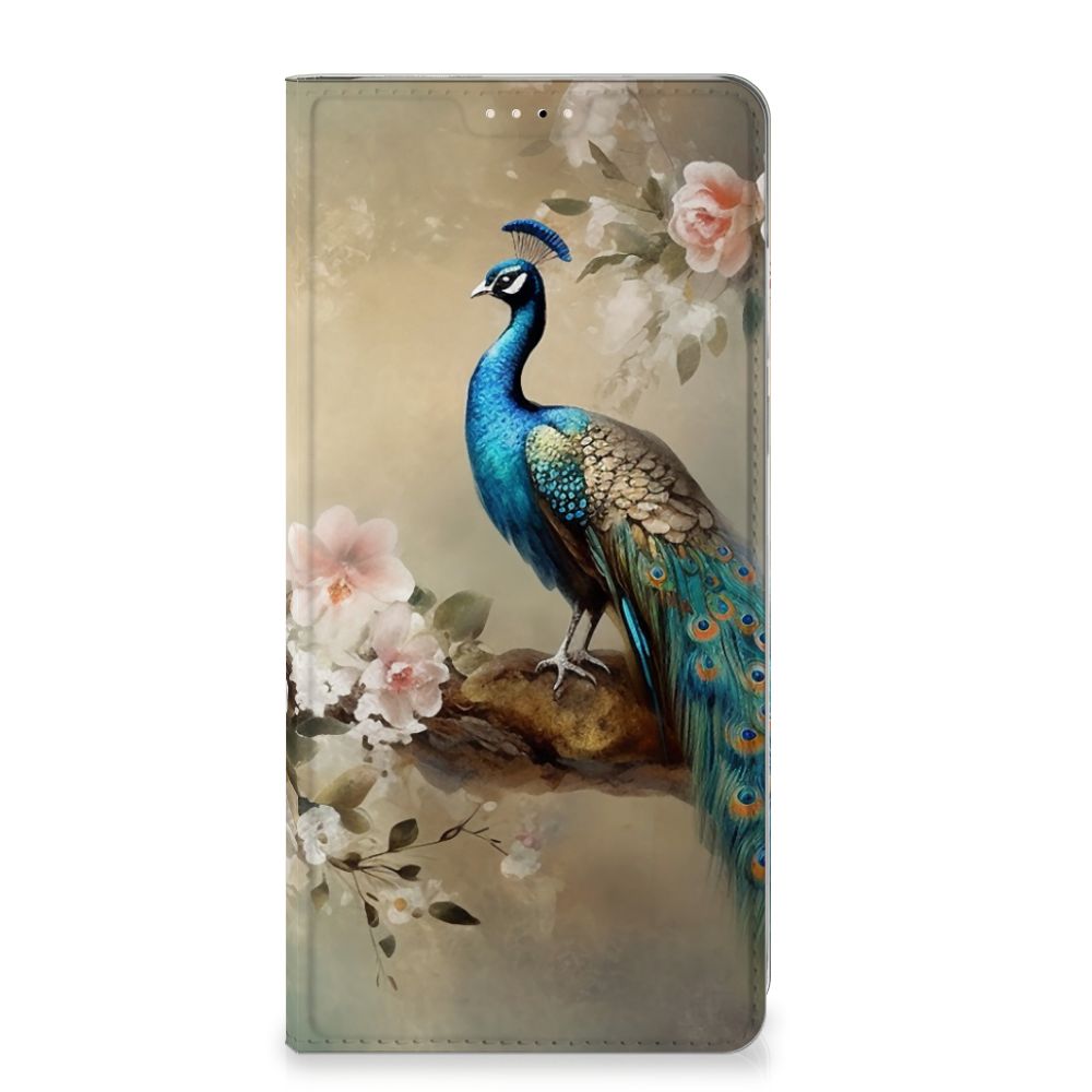 OnePlus 13 hoesje maken voor OnePlus 13 Vintage Pauwen voorkant