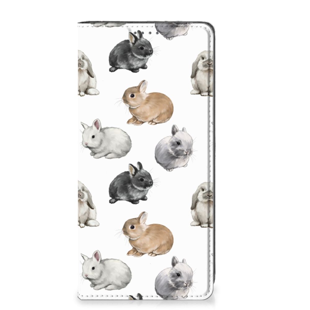 OnePlus Nord CE 2 Lite 5G Hoesje maken Konijntjes design voorkant