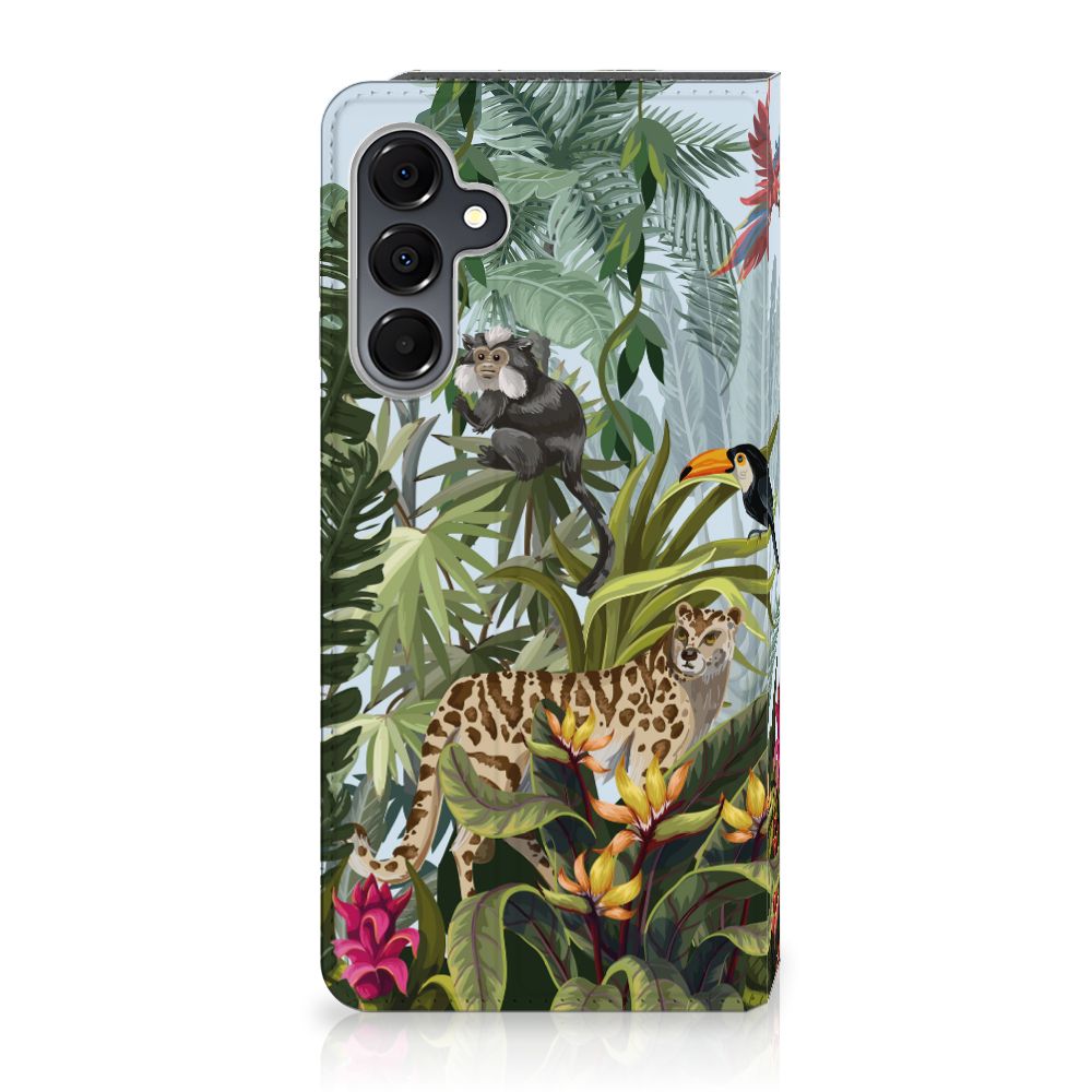 Hoesje maken voor Samsung Galaxy A16 5G/4G Jungle jungle stijl dieren vooraanzicht