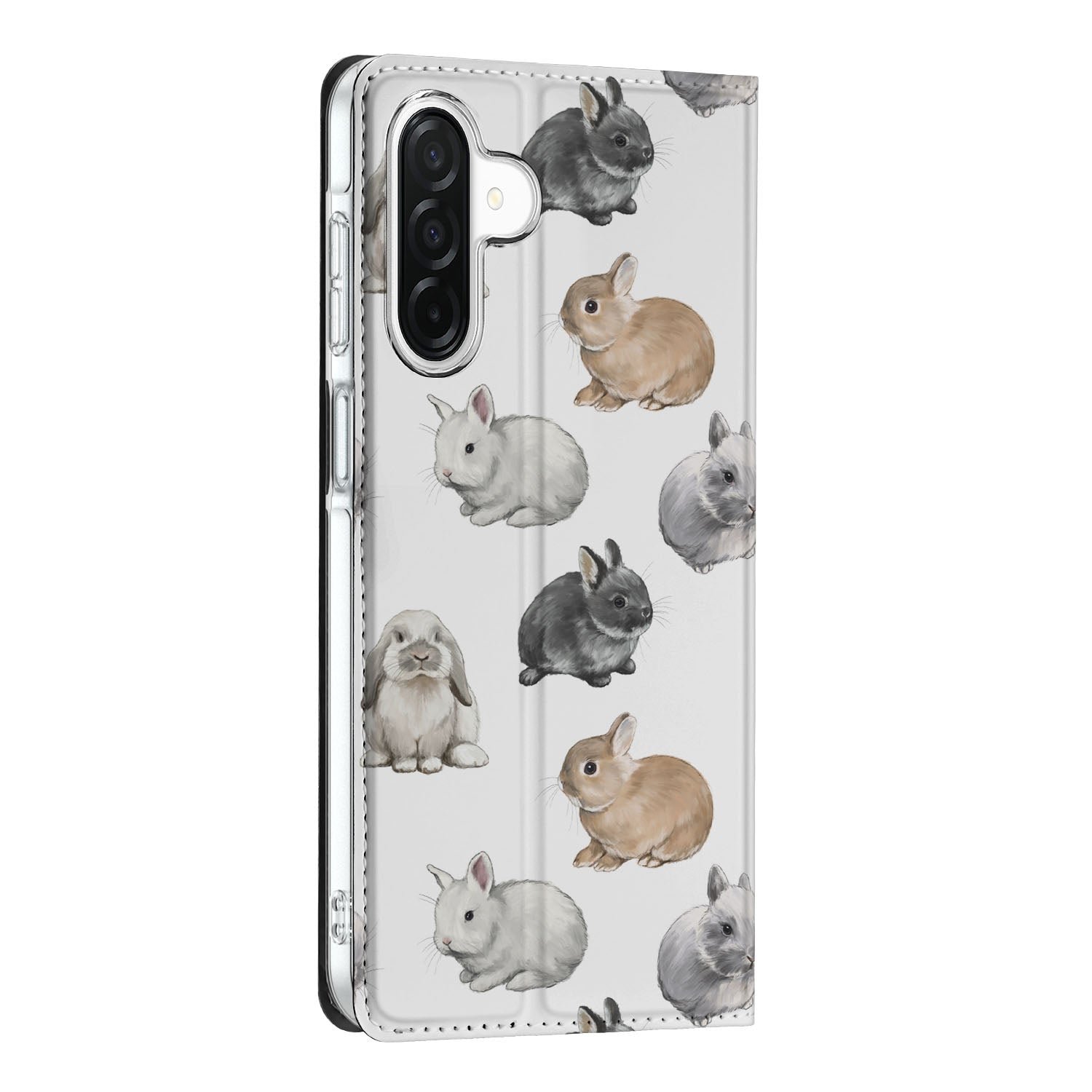 Samsung Galaxy A26 Hoesje maken Konijntjes zijaanzicht