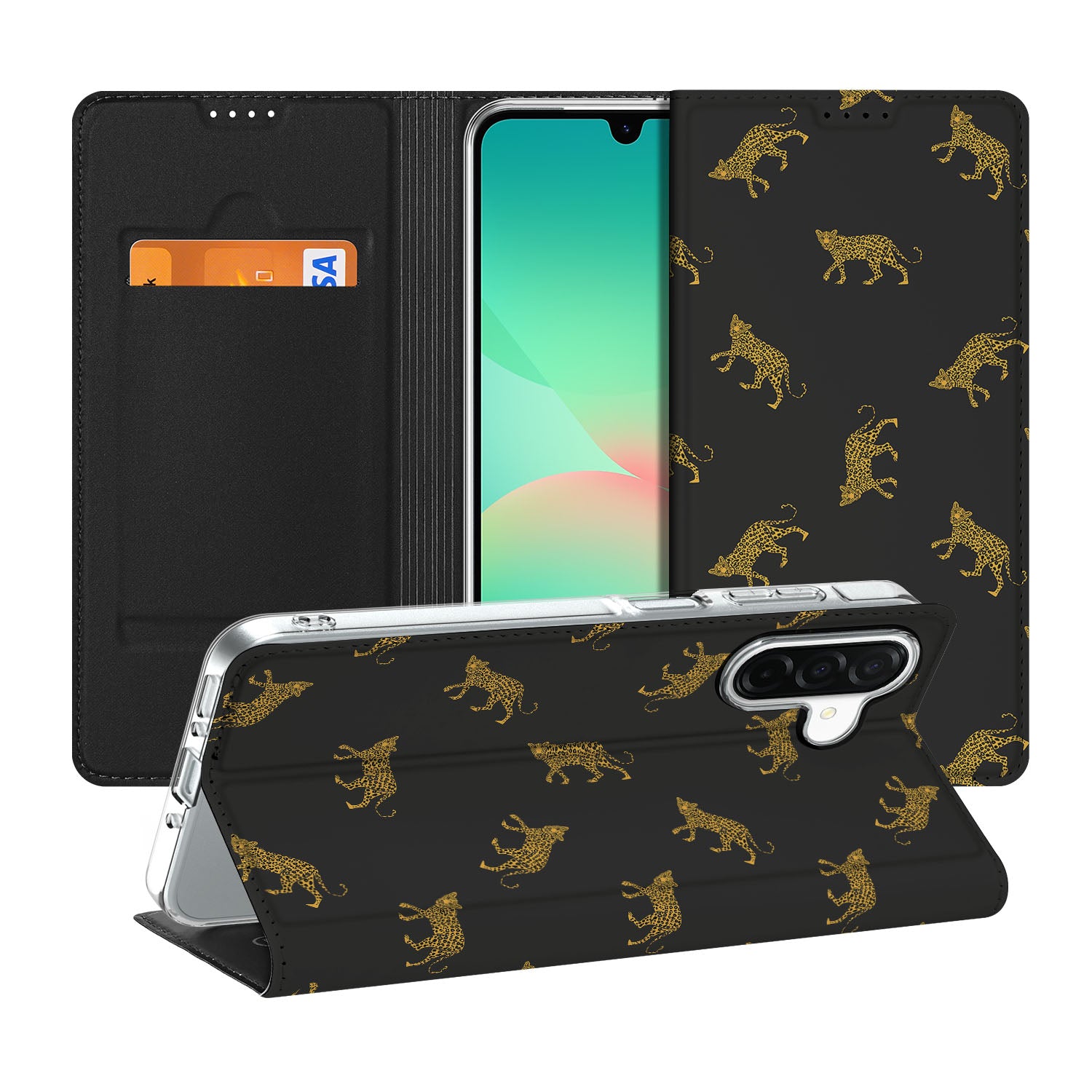 Samsung Galaxy A26 hoesje maken Leopards design voorzijde