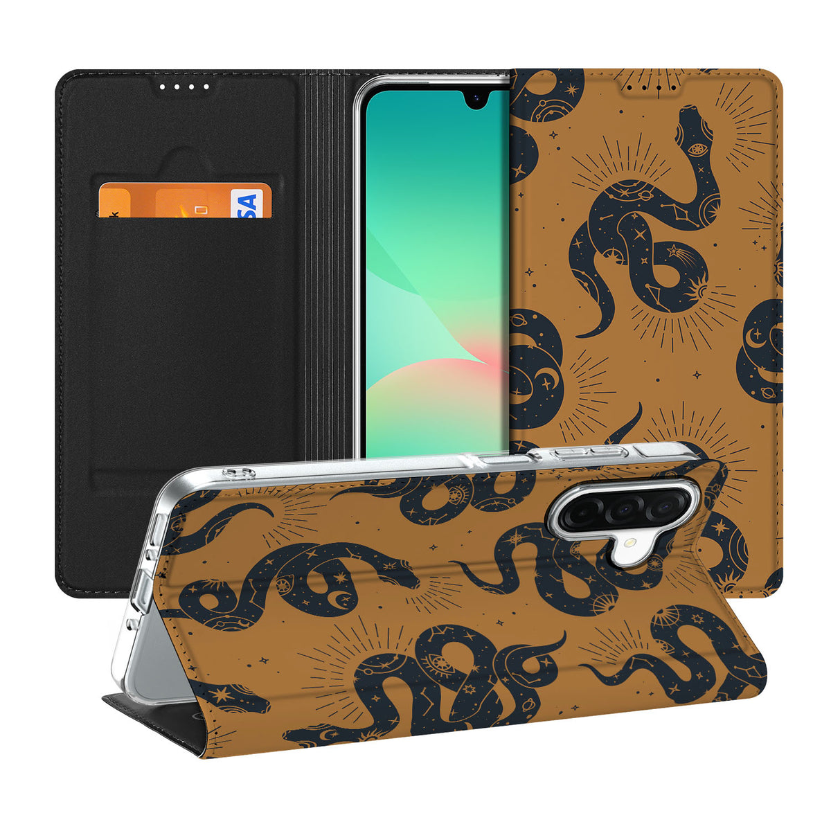 Samsung Galaxy A26 Hoesje maken voor Samsung Galaxy A26 Snakes voorkant