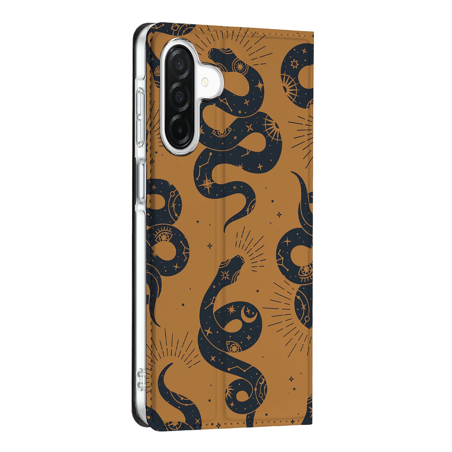 Hoesje maken voor Samsung Galaxy A26 Snakes telefoonhoes snakes design zijkant
