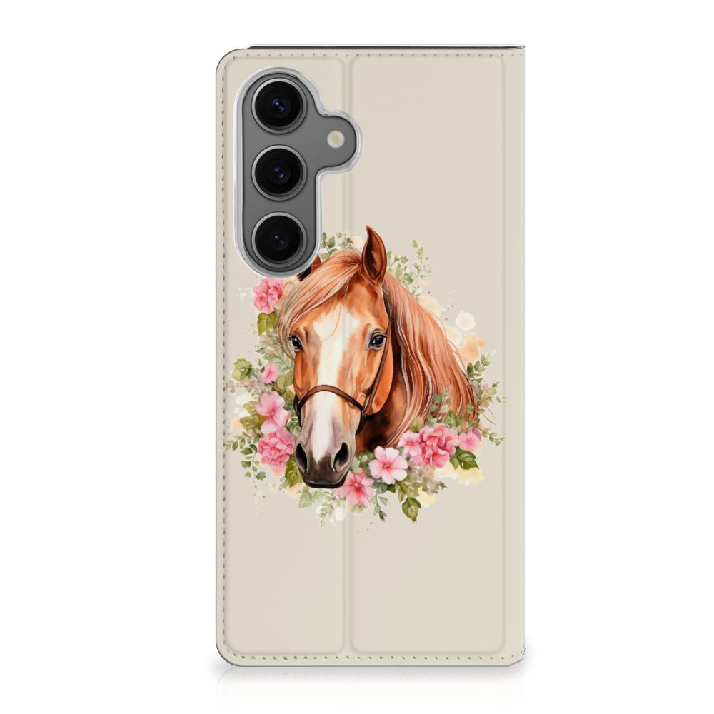Samsung Galaxy S24FE hoesje maken paard design voorkant