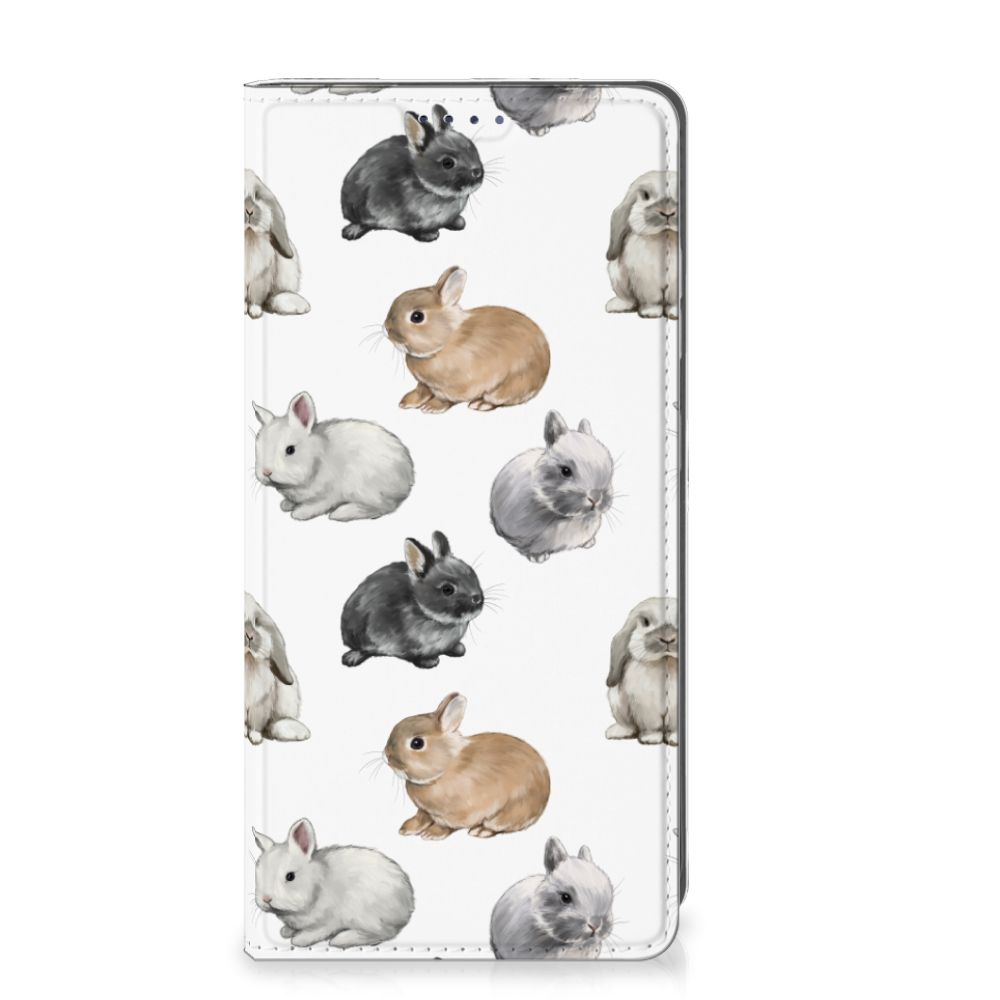 Samsung Galaxy S25 Hoesje maken voor Samsung Galaxy S25 Konijntjes voorkant
