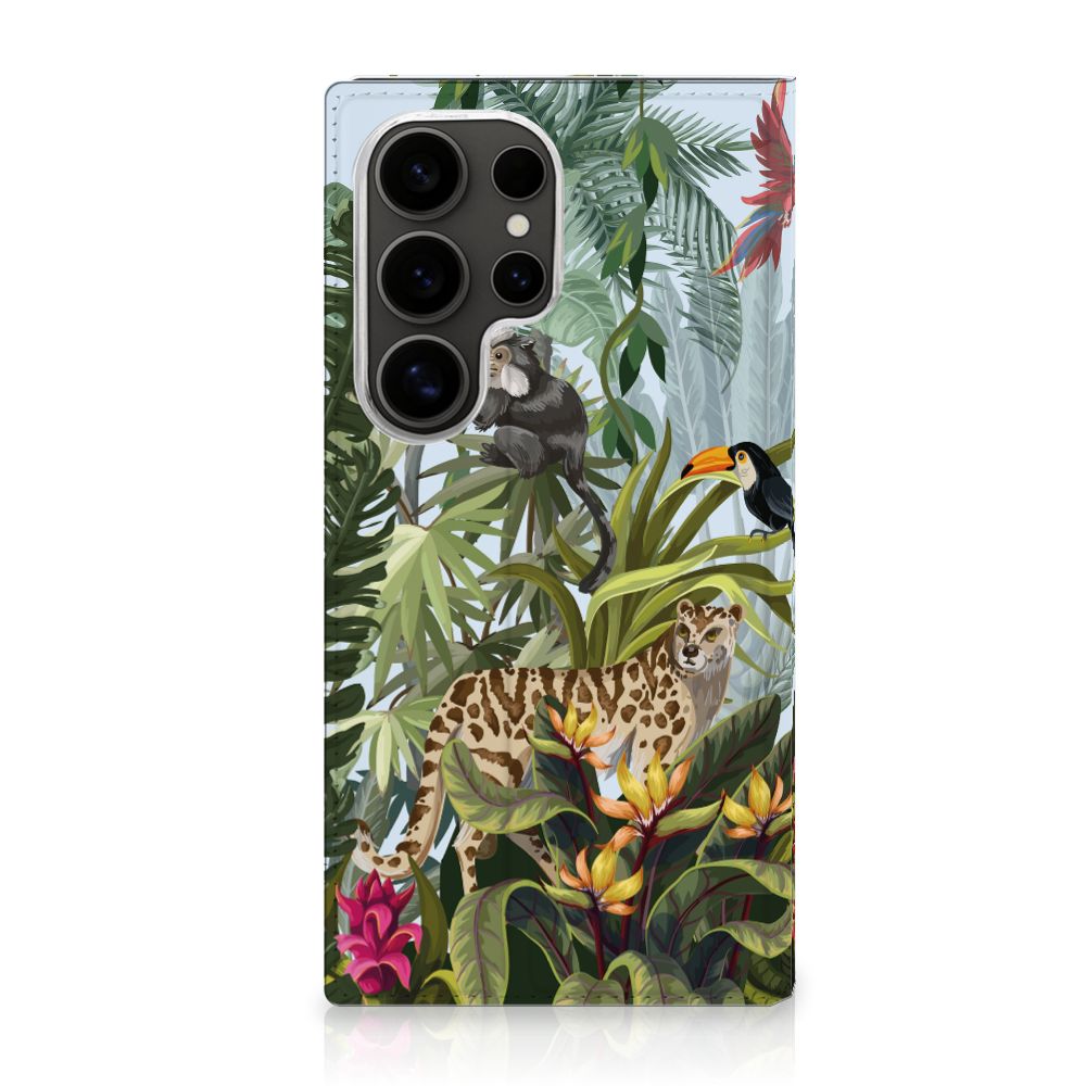 Samsung Galaxy S25 Ultra Hoesje maken Jungle dieren voorkant