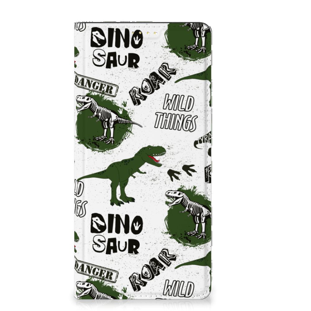 Hoesje maken voor Xiaomi Redmi Note 13 5G Dinosaurus met dino's en pootafdrukken print, leuk cadeau đ.