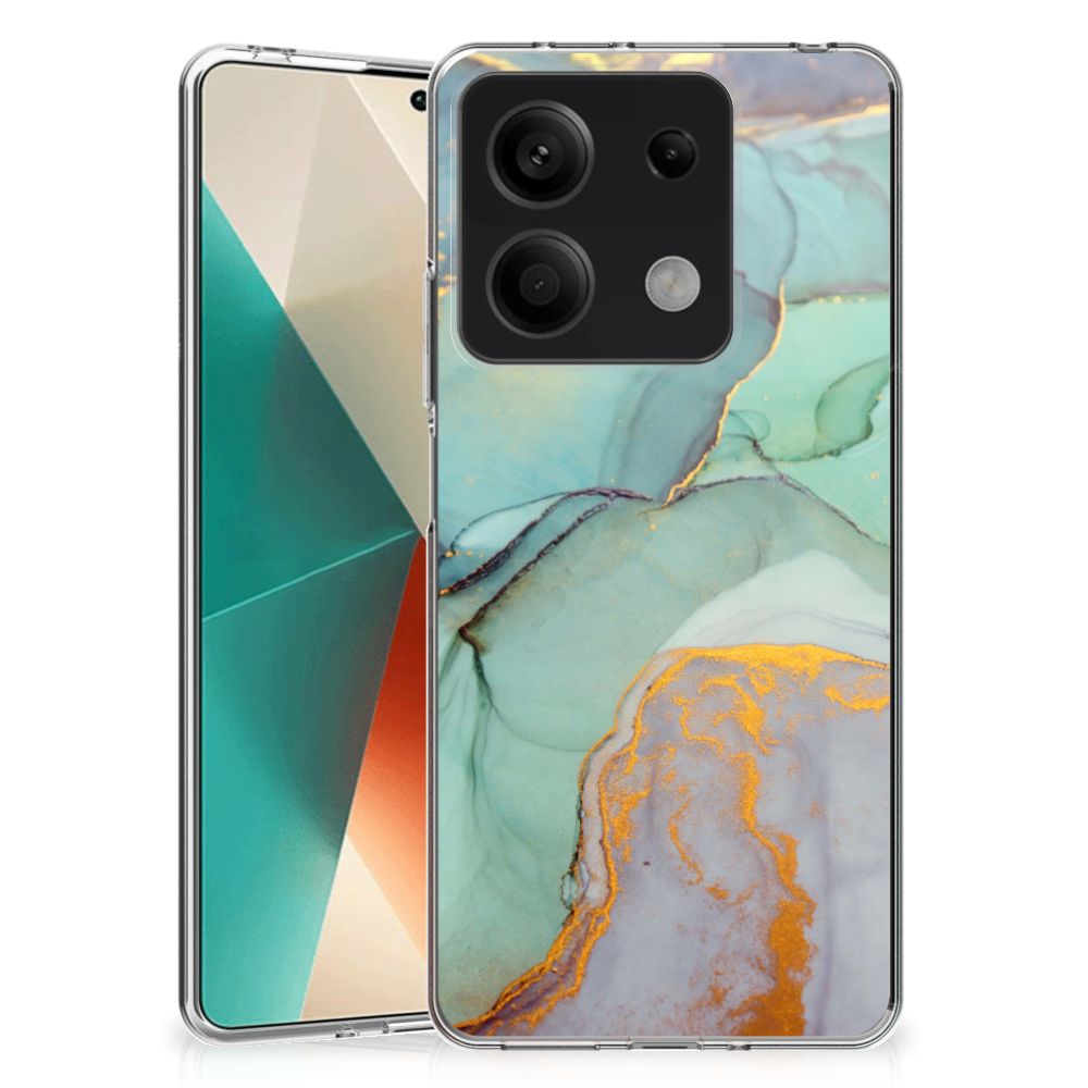 Xiaomi Redmi Note 13 5G hoesje maken Watercolor Mix voorkant achterkant