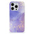 Hoesje maken voor iPhone 15 Pro Watercolor Paars met een prachtig blauw-paarse ondergrond en gouden accenten â¨.