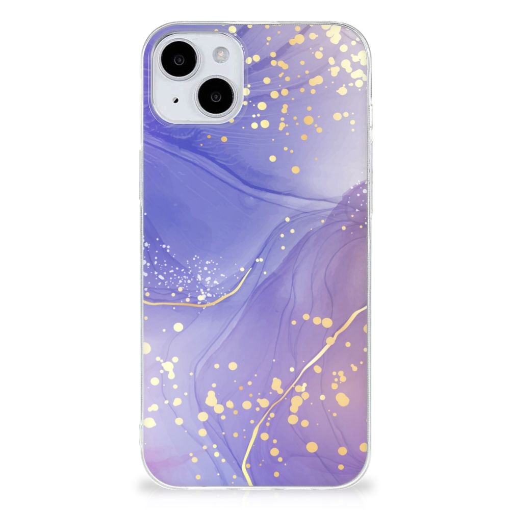 Hoesje maken voor iPhone 15 Watercolor Paars B2C Telecom